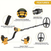 TC500 Metal Detector Underground Professional Depth Search Finder Gold Detector Treasure Hunter Detecting Pinpointer Waterproof