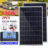 600W500W Solar Panel Kit Complete12V Polycrystalline USB Power Portable Outdoor Rechargeable Solar Cell Solar Generator for Home