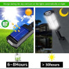 Newest 6000lm Outdoor Solar LED Lamp Super Bright Solar Street Light With Motion Sensor Remote Control Garden Lights Waterproof