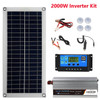 2000W Solar Power System Solar Panel Kit 12V Solar Battery 10A-60A Controller Solar Panel Kit Mobile RV Car Caravan Home Camping