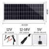 300W Solar Power System Solar Panel Kit 12V Solar Battery 10A-60A Controller Solar Panel Kit Mobile RV Car Caravan Home Camping