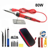 80W Digital Electric Soldering Iron Set Kit 220V 110V Temperature Adjustable LCD Display Solder Welding Iron Tool Tips 60W/80W