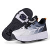 EUR 31-40 NEW Children Junior Roller Skate Shoes Kids Sneakers With Two 2022 Boys Girls Wheels Shoes Adult Casual boys Shoes