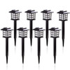 2/6/8pcs Led Solar Pathway Lights Waterproof Outdoor Solar Lamp for Garden/Landscape/Yard/Patio/Driveway/Walkway Lighting