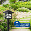2/6/8pcs Led Solar Pathway Lights Waterproof Outdoor Solar Lamp for Garden/Landscape/Yard/Patio/Driveway/Walkway Lighting