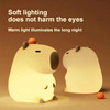 Cute Cartoon Capybara Silicone Night Light USB Rechargeable Timing Dimming Sleep Night Lamp for Children's Room Decor