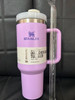 Stanley 40Oz Cup with Straw Cold Insulation Stainless Steel Vacuum Insulated Car Mug Thermal Iced Travel Cup Water Bottle