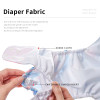 Happyflute New OS Pocket Nappy Set Adjustable 8pcs Diape+8pcs Bamboo Charcoal Insert Waterproof&Reusable Washable Baby Diaper