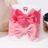 2pcs/set Baby Girl Headband Infant Hair Accessories Bows Newborn Headwear Elastic Gift Toddler Bandage Ribbon Soft Bowknot Gift