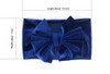 New Velvet Baby Bow Headband for Newborn Girls Handmade Elastic Hair Bands Boutique Vintage Turban Headwraps Hair Accessories