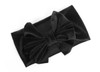 New Velvet Baby Bow Headband for Newborn Girls Handmade Elastic Hair Bands Boutique Vintage Turban Headwraps Hair Accessories