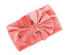 New Velvet Baby Bow Headband for Newborn Girls Handmade Elastic Hair Bands Boutique Vintage Turban Headwraps Hair Accessories