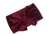 New Velvet Baby Bow Headband for Newborn Girls Handmade Elastic Hair Bands Boutique Vintage Turban Headwraps Hair Accessories