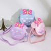 New Children's Crossbody Bag Cute Little Girl Bag Fashionable and Fashionable Mini Round Bag Baby One Shoulder Zero Wallet