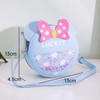 New Children's Crossbody Bag Cute Little Girl Bag Fashionable and Fashionable Mini Round Bag Baby One Shoulder Zero Wallet