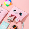 Cute Girls Winter Fur Unicorn Purses and Handbags for Baby Kids Mini Crossbody Bag Children Cartoon Storage Bag Coin Candy Purse