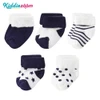 Kiddiezoom 5 Pairs/Set Four Seasons 0-12Months Fashion Newborn Baby Boy Girl Socks 100%Cotton Soft Infant Accessories