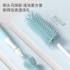 Baby Silicone Bottle Brush Long Handle Cleaning Brush 360-degree Rotating Drying Rack Combination Portable Cleaning Tool Set