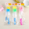 2Pcs/set Baby Nipple Milk Bottle Brushes Sponge Plastic Cleaning Set 360 Degree Sponge Cleaner + Pacifier Brush