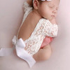 2pcs Baby Newborn Photography Props Baobao Tutu Skirt Photo and Flower Headband Hat for Kids Accessories