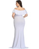 New Maternity Dresses Maternity Photography Props Plus Size Dress Elegant Fancy Cotton Pregnancy Photo Shoot Women Long Dress