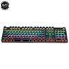 Gaming Mechanical Keyboard Retro Punk USB Wired LED 23 Mode RGB Backlit Switch 104 Keys Full Keypad Green Axis For Computer Game