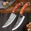 5.5" Boning Knife Forged Stainless Steel Outdoor Hunting Cleaver Knife for Meat Fruit Vegetables Kitchen Professional Chef Knife