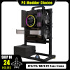 Open Type Computer Case Frame,Vertical Chassis Shelf, DIY Desktop Gaming Gamer PC Cabinet Support ATX/ ITX / MATX MB
