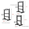 Open Type Computer Case Frame,Vertical Chassis Shelf, DIY Desktop Gaming Gamer PC Cabinet Support ATX/ ITX / MATX MB