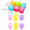6pcs Grade Refreezable Ice Cubes Plastic Non-Diluting Ice Cubes Reusable Washable Ice Cubes for Picnic Camping