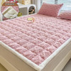 Soft Fleece Mattress Toppers Dormitory Home Single Double Foldable Bed Sheet Thin Tatami Blanket Pad Winter Warm Protection Pad