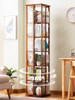 Rotating bookcase floor shelf book cabinet household locker children;s living room display stand