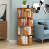 4 Layers New Modern Room Simple Household Space-saving Storage Bookcase Revolving Round Children Rotating Bookshelf