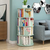 4 Layers New Modern Room Simple Household Space-saving Storage Bookcase Revolving Round Children Rotating Bookshelf