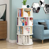 2/3/4/5/6 Layers New Modern Room Simple Household Space-saving Storage Bookcase Revolving Round Children Rotating Bookshelf