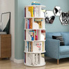 2/3/4/5/6 Layers New Modern Room Simple Household Space-saving Storage Bookcase Revolving Round Children Rotating Bookshelf