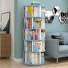 2/3/4/5/6 Layers New Modern Room Simple Household Space-saving Storage Bookcase Revolving Round Children Rotating Bookshelf