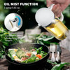 Large Capacity 550ML Oil Spray Bottle Dual-purpose Fuel Spray Bottle Air Fryer Glass Oil Dispenser Kitchen Tools