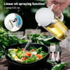 Large Capacity 550ML Oil Spray Bottle Dual-purpose Fuel Spray Bottle Air Fryer Glass Oil Dispenser Kitchen Tools