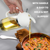 Large Capacity 550ML Oil Spray Bottle Dual-purpose Fuel Spray Bottle Air Fryer Glass Oil Dispenser Kitchen Tools