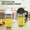 Large Capacity 550ML Oil Spray Bottle Dual-purpose Fuel Spray Bottle Air Fryer Glass Oil Dispenser Kitchen Tools