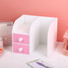 Wooden Multifunctional Simple Bookcase Students Desk Books Stationery Placement Arrangement Shelving Children Small Bookcase