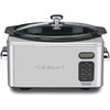 Stainless Steel 6-1/2-Quart Programmable Slow Cooker (Silver) Multicooker Electric Rice Cooker Cooking Pots Appliances Kitchen