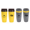 Coffee Straw Cup French Capless Twist Cup Portable Creative Plastic Insulation Cup Double-layer Cold Drink Coffee Juice Tea Cup