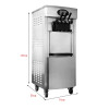 Soft Ice Cream Machine Serve Yogurt Maker 3 Flavors Fridge to Make Electric Ice Cream Vending Machine Commercial 2200W