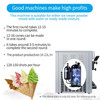 110/220V Commercial Automatic Three Flavors Soft Serve Ice Cream Machine Maker For Restaurant Use