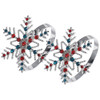 Table Decoration Napkin Buckle Home Restaurant Accessory Clasps Christmas Snowflake Rings Shape