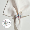 Table Decoration Napkin Buckle Home Restaurant Accessory Clasps Christmas Snowflake Rings Shape