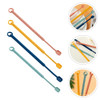 4PCS Silicone Stirring Rod Long Handle Reusable Coffee Tea Juice Stirrer