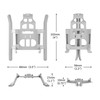 Folding Landing Gear For DJI Mini 3 Pro Increased Tripod Extension Protector Landing Gear Anti-drop Buffer Training Rack Access